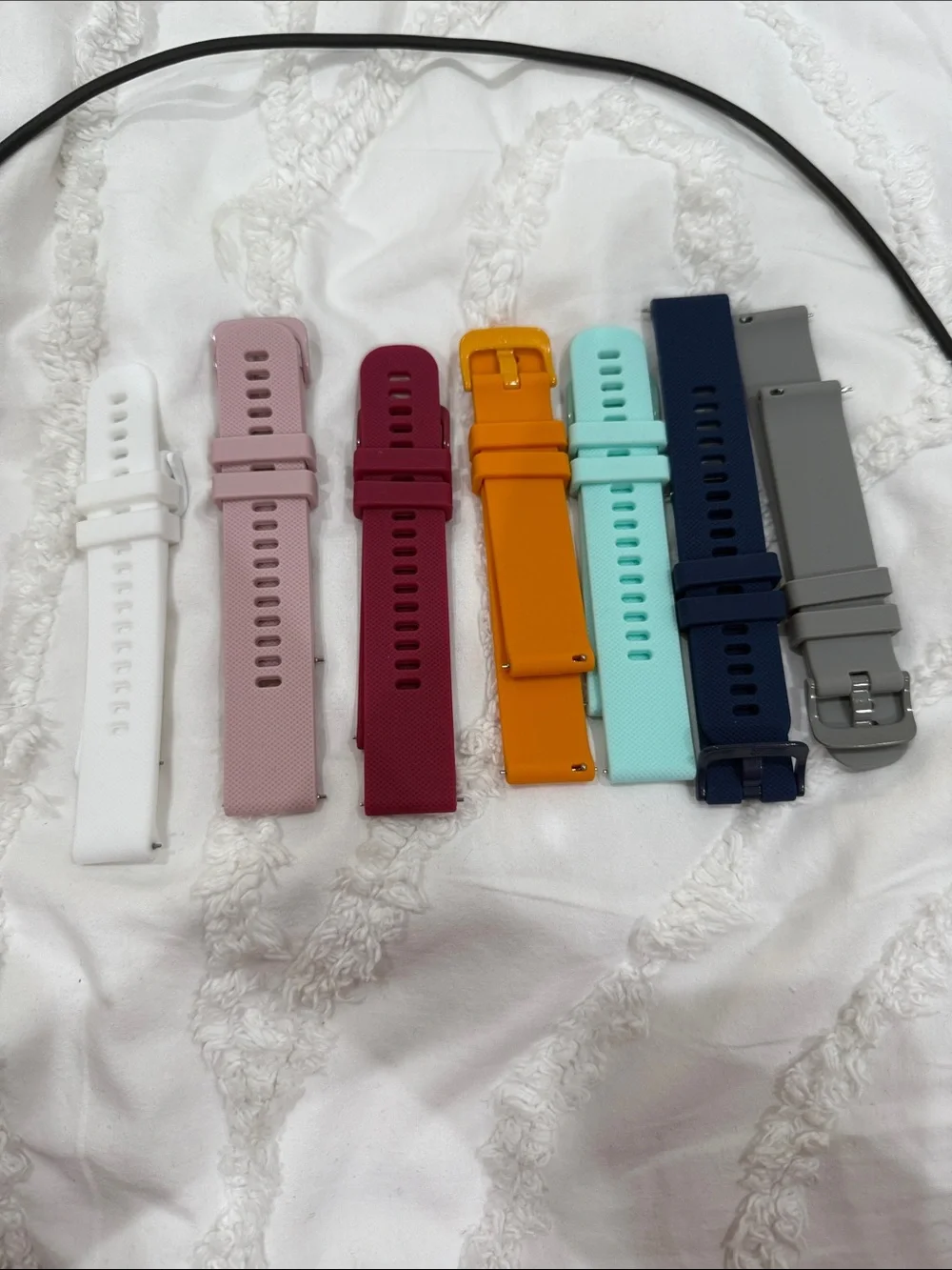Garlic Venu Sq Smartwatch - Multiple Colored Straps - Charger And Block